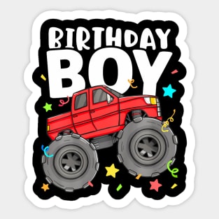 Kids Birthday Boy  Truck Birthday Theme Toddler Kids Girls Sticker